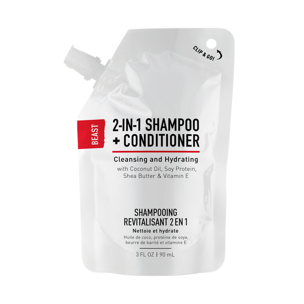 Beast Moisturizing 2in1 Shampoo + Conditioner with Coconut Oil