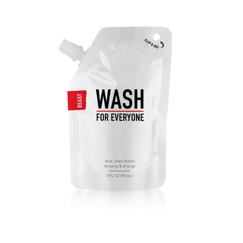 Beast Wash for Everyone Hair & Body Wash Shampoo Travel Size 3oz