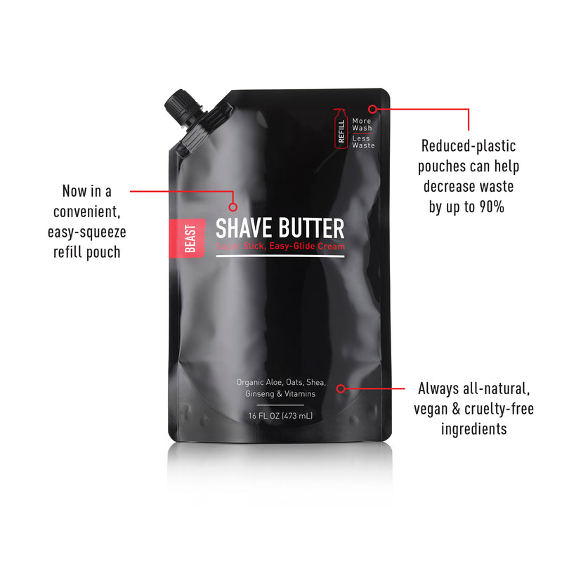 Beast Butter Shave Cream Refill 16oz Pouch