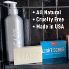 Beast Light Scrub Bar Soap - Invigorating Total-Body Clean